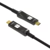 Techly ICOC-U3C-HY-010 kabel USB 10 m USB C Czarny