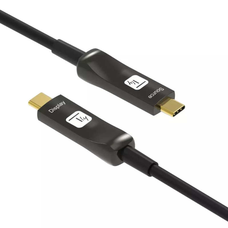 Techly ICOC-U3C-HY-010 kabel USB 10 m USB C Czarny