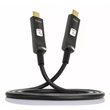 Techly ICOC-U3C-HY-020 kabel USB 20 m USB C Czarny