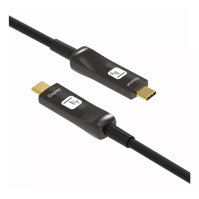 Techly ICOC-U3C-HY-020 kabel USB 20 m USB C Czarny