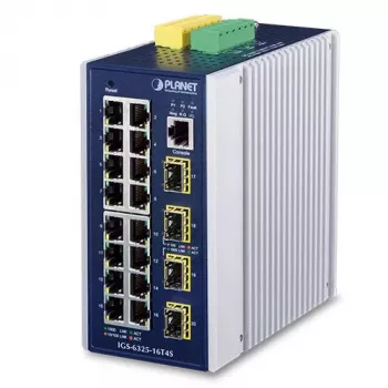 Zarządzalny przełącznik Gigabit Ethernet L3 PLANET IGS-6325-16T4S 16 portów