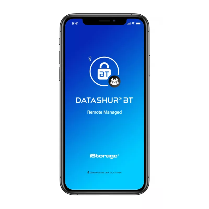 iStorage datAshur BT 64 GB | Zaszyfrowany bezpieczny pendrive | Odblokowywanie przez smartfon za pomocą Bluetooth | Certyfikat FIPS 140-2 Poziom 3 | Gotowy do zdalnego zarządzania