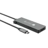 Techly IUSB32C-HUB4HPD stacja dokująca/replikator portów do laptopa Przewodowa USB 3.2 Gen 2 (3.1 Gen 2) Typ-C Szary