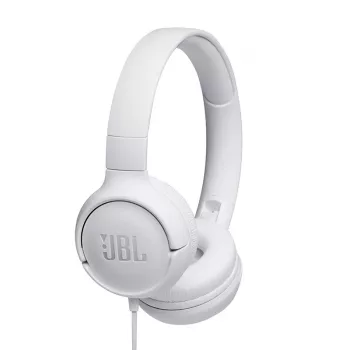 JBL Tune 500 BIAŁY, Przewodowe, 20 - 20000 Hz, Muzyka, 148 g, Słuchawki, Biały