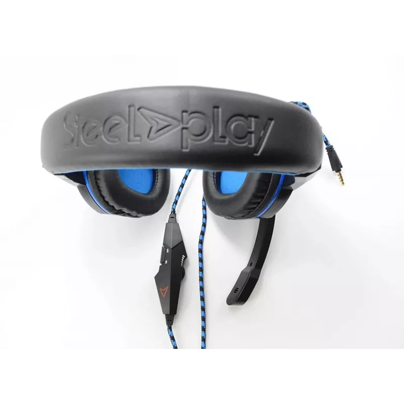 Steelplay HP41 Headset Wired Head-band Gaming Czarny, niebieski