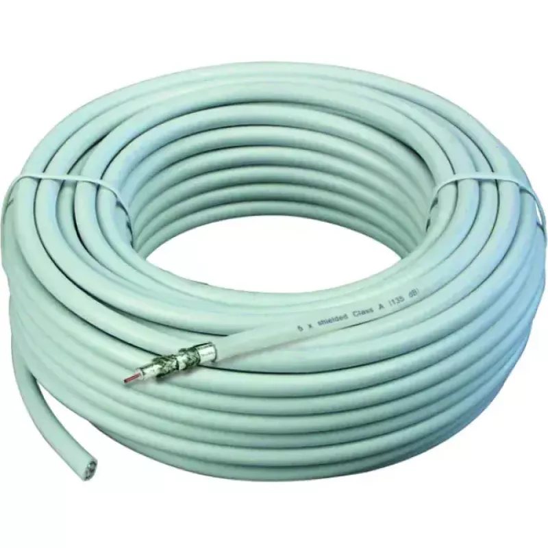 Kabel koncentryczny Schwaiger KOX13525 052 75 Ω 25 m Biały