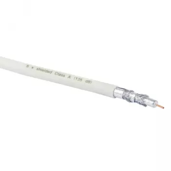 Kabel koncentryczny Schwaiger KOX13525 052 75 Ω 25 m Biały