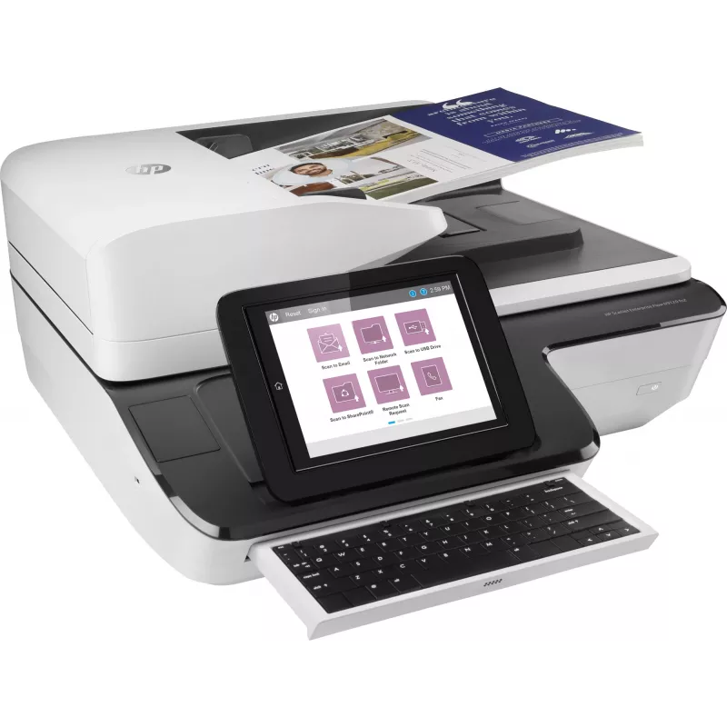Skaner HP Scanjet Enterprise Flow N9120 fn2 płaski i ADF 600 x 600 DPI A3 Czarny, Biały