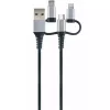 Kabel USB Schwaiger LKU 100 1.5m USB 2.0 A Micro-USB B Czarny Srebrny