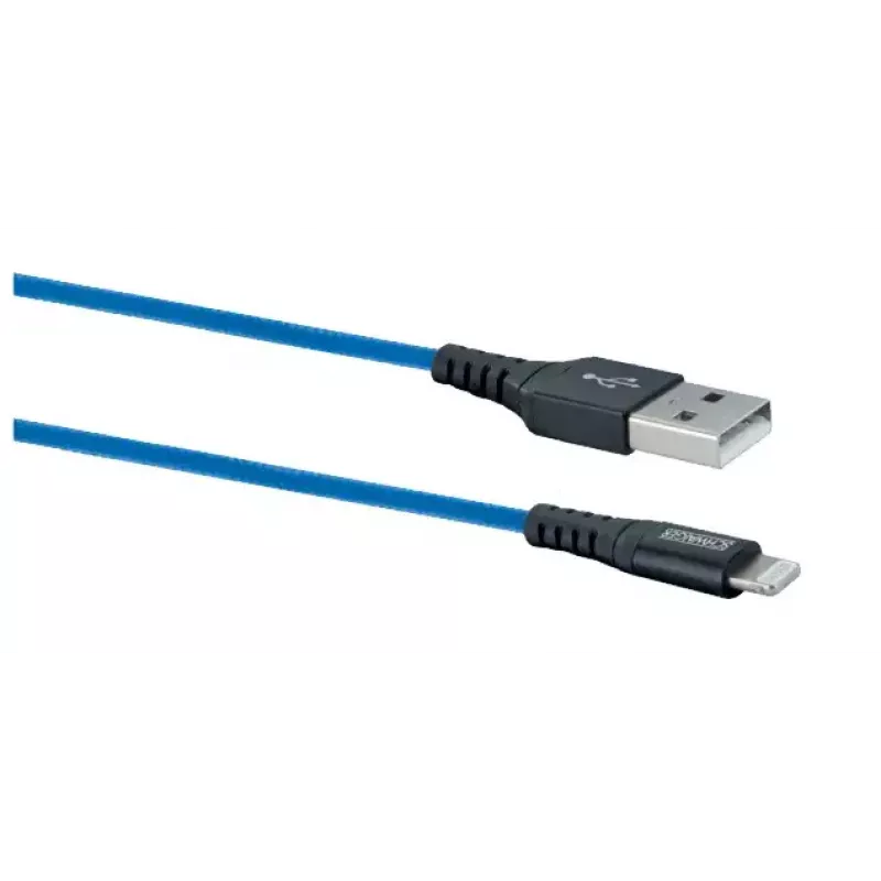 Kabel do telefonu komórkowego Schwaiger LPRO440 501 USB A Lightning 1.2 m Niebieski