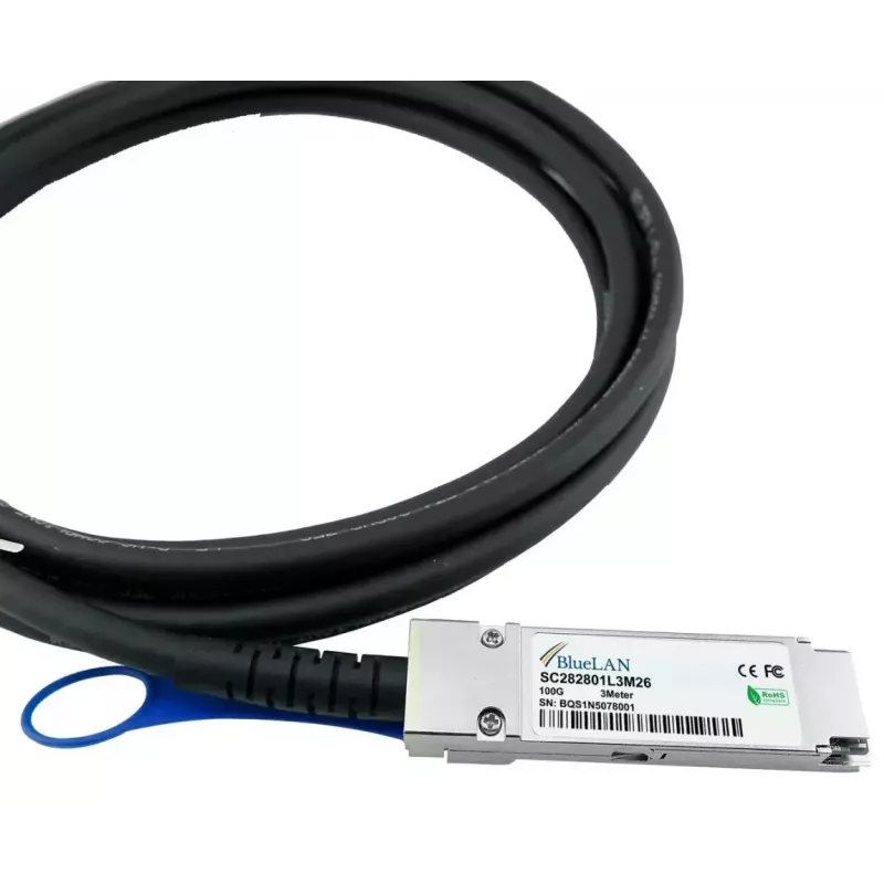 BlueOptics MCP1600-C02AE26N kabel światłowodowy InfiniBand 3 m QSFP28 czarny