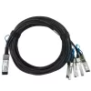 BlueOptics MCP7F00-A003R30L Kabel światłowodowy InfiniBand 3 m QSFP28 4xSFP28 Czarny