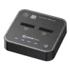 Stacja dokująca CoreParts MS-CLONER-SATA USB 3.2 Gen 2 (3.1 Gen 2) Typ-C Czarna