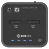 Stacja dokująca CoreParts MS-CLONER-SATA USB 3.2 Gen 2 (3.1 Gen 2) Typ-C Czarna