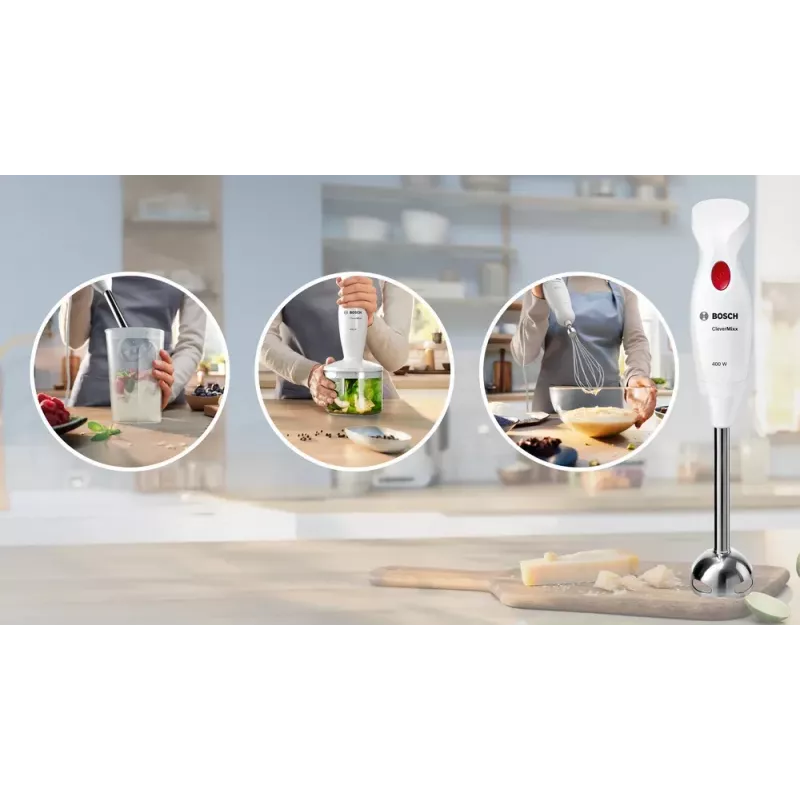 Bosch MSM24500 blender ręczny 400 W Czerwony, Biały