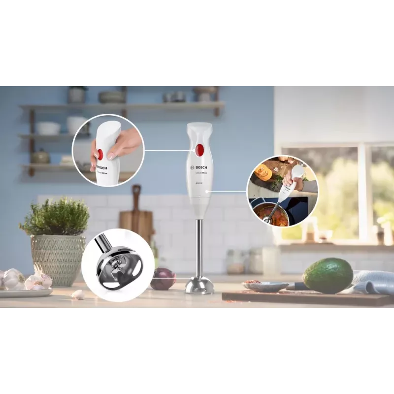 Bosch MSM24500 blender ręczny 400 W Czerwony, Biały