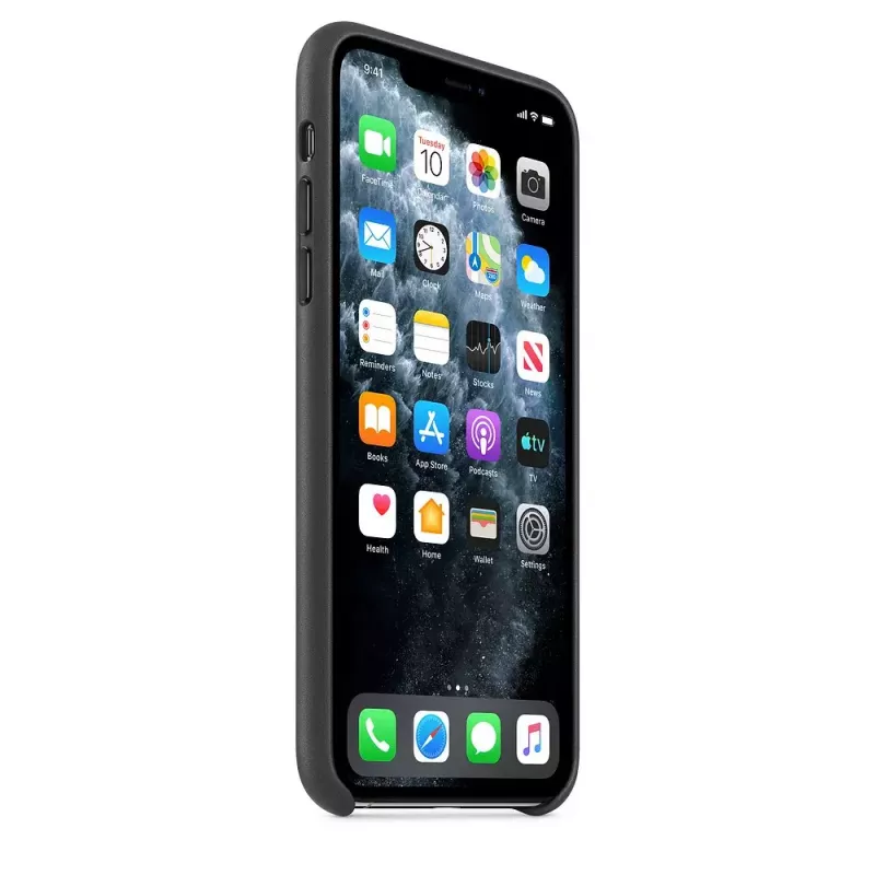 Pokrowiec Apple iPhone 11 Pro Max skórzany czarny