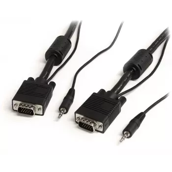 StarTech.com 5m koncentryczny wysokorozdzielczy kabel monitorowy VGA z dźwiękiem HD15 M/M