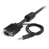StarTech.com 5m koncentryczny wysokorozdzielczy kabel monitorowy VGA z dźwiękiem HD15 M/M