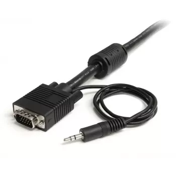 StarTech.com 5m koncentryczny wysokorozdzielczy kabel monitorowy VGA z dźwiękiem HD15 M/M