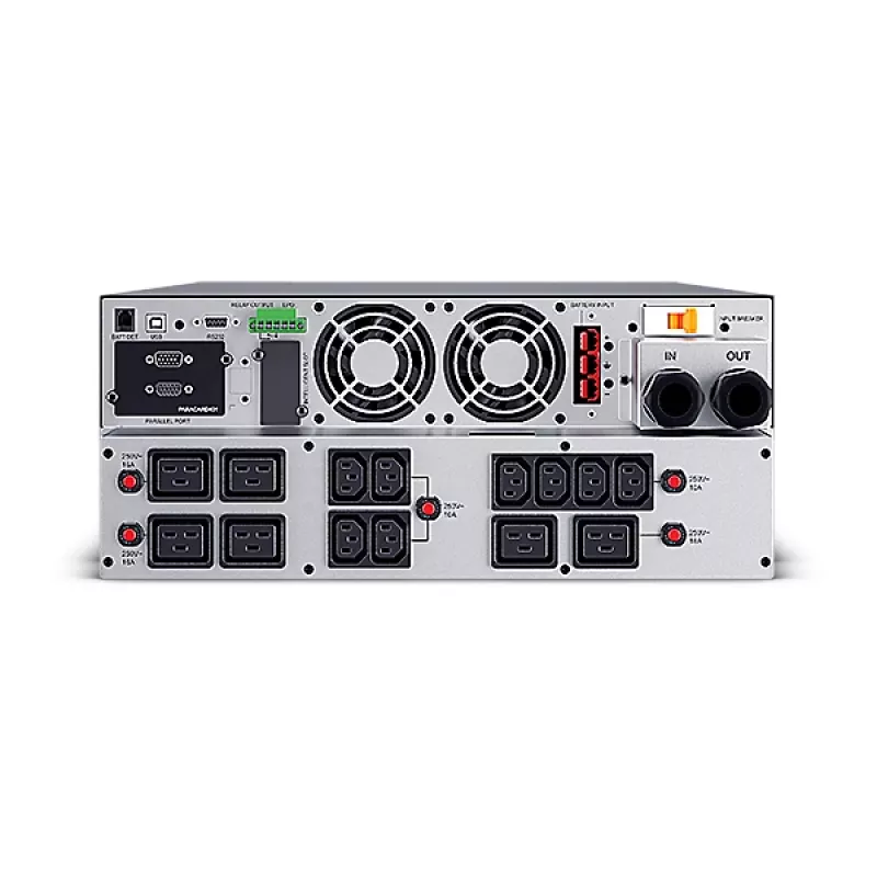 CyberPower OLS4KERT4UA-IEC zasilacz awaryjny (UPS) z podwójną konwersją (Online) 4 kVA 3800 W 15 gniazd AC