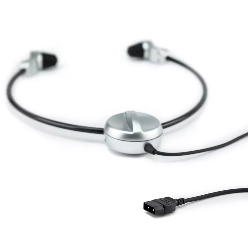 Słuchawki Grundig Swingphone 568 przewodowe podbródkowe czarne, srebrne