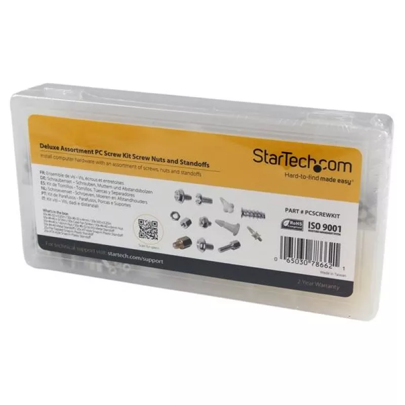 StarTech.com Deluxe Assortment PC Screw Kit - Śruby, nakrętki i dystanse