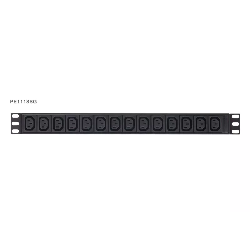 Podstawowy mierzony PDU ATEN PE1118SG 1U 18 gniazd AC z ochroną przeciwprzepięciową