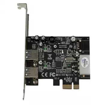 StarTech.com 2-portowa karta PCI Express (PCIe) SuperSpeed USB 3.0 z UASP i zasilaniem LP4