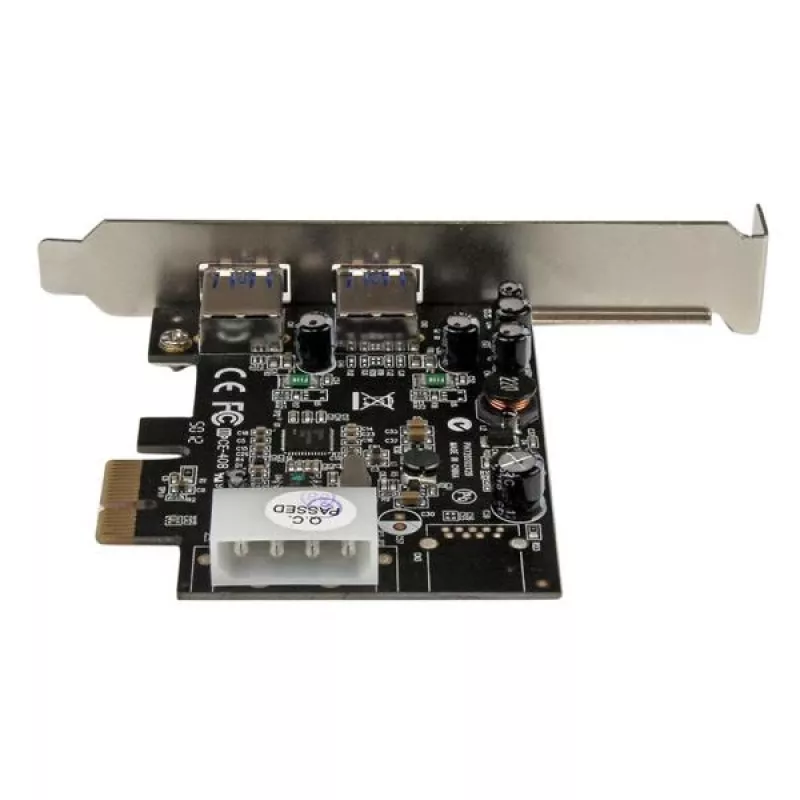 StarTech.com 2-portowa karta PCI Express (PCIe) SuperSpeed USB 3.0 z UASP i zasilaniem LP4