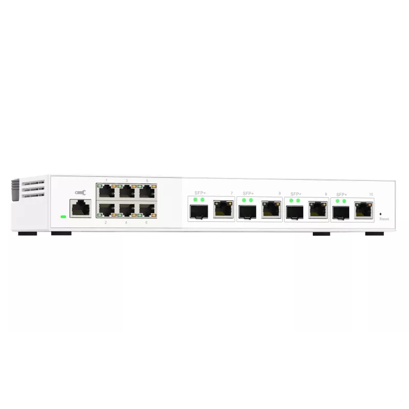 QNAP QSW-M2106-4C przełącznik sieciowy Zarządzalny L2 2.5G Ethernet (100/1000/2500) Biały