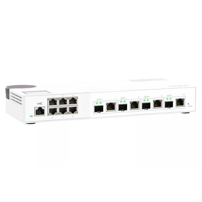QNAP QSW-M2106-4C przełącznik sieciowy Zarządzalny L2 2.5G Ethernet (100/1000/2500) Biały