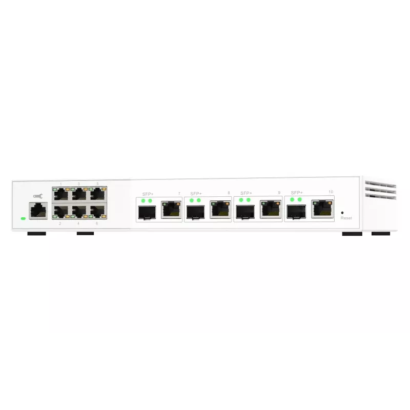 QNAP QSW-M2106-4C przełącznik sieciowy Zarządzalny L2 2.5G Ethernet (100/1000/2500) Biały