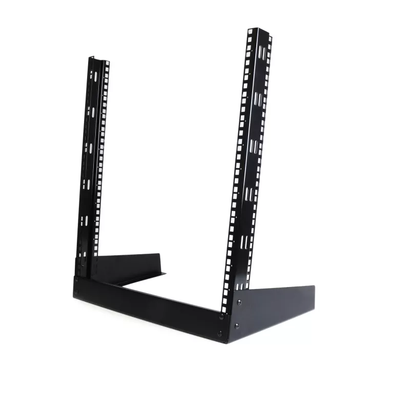 StarTech.com 2-Post 12U Desktop Server Rack, Small Open Frame 19in Computer Rack, Compact sieciowy Rack for AV / Studio / Data / IT Equipment - Free Standing Two-Post Home/Office Rack