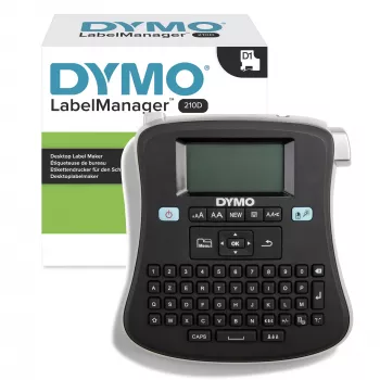 DYMO LabelManager® ™ 210D - AZY, AZERTY, D1, termotransferowa, 180 x 180 DPI, 12 mm/s, Czarny, Srebrny