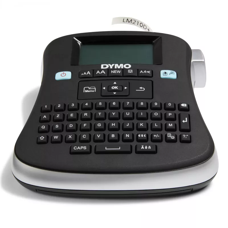 DYMO LabelManager® ™ 210D - AZY, AZERTY, D1, termotransferowa, 180 x 180 DPI, 12 mm/s, Czarny, Srebrny