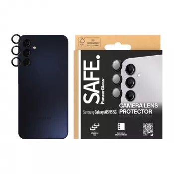 Osłona obiektywu aparatu PanzerGlass SAFE. do Samsung Galaxy A15 Czarna, odporna na zarysowania i wstrząsy