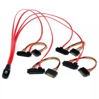 StarTech.com 50 cm wewnętrzny kabel Serial Attached SCSI Mini SAS - SFF8087 na 4x SFF8482
