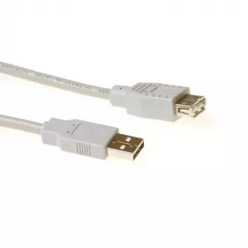 ACT USB 2.0 A męski - USB A żeński kość słoniowa 3,00 m