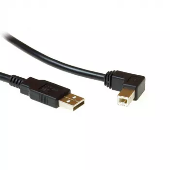 USB 2.0 A męski - USB B męski (kątowy) 1,80 m, ACT, SB2408
