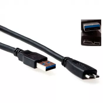 USB 3.0 A męski - USB micro B męski 0.50 m ACT SB3028