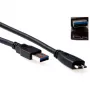 USB 3.0 A męski - USB micro B męski 0.50 m ACT SB3028