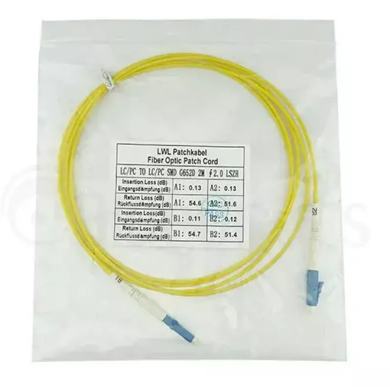BlueOptics SFP2121BU20MK kabel światłowodowy InfiniBand 20 m LC żółty