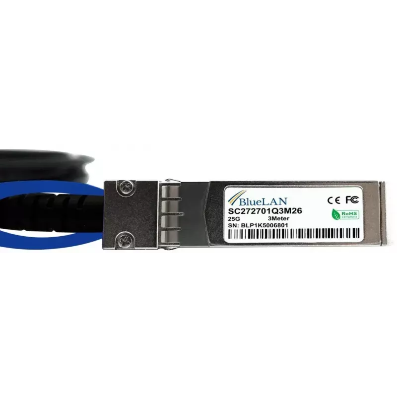 Kabel InfiniBand/światłowodowy BlueOptics SFP-25G-C50CM 0,5 m SFP28 czarny