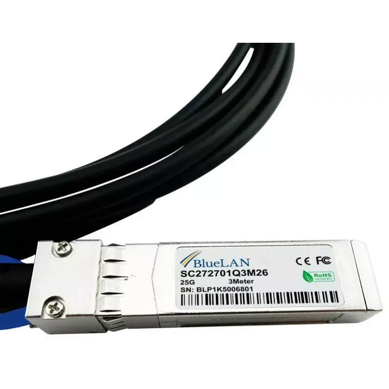 Kabel SFP28 DAC BlueOptics SFP28-DAC-1M-AT-BL 1 m Męski/Męski