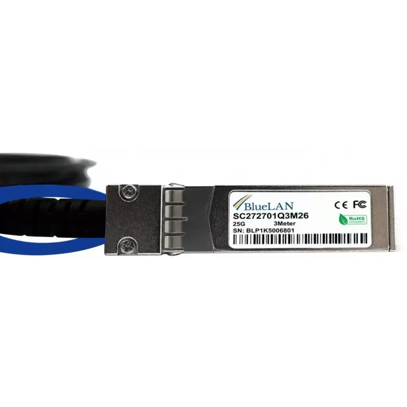 Kabel SFP28 DAC BlueOptics SFP28-DAC-2M-UQ 2m Męski/Męski