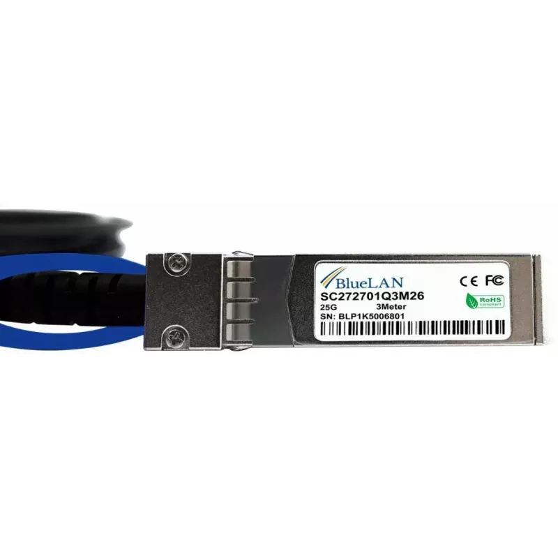 Kabel DAC SFP28 BlueOptics SFP28-DAC-3M-DL 3 m Wtyk Męski/Wtyk Męski