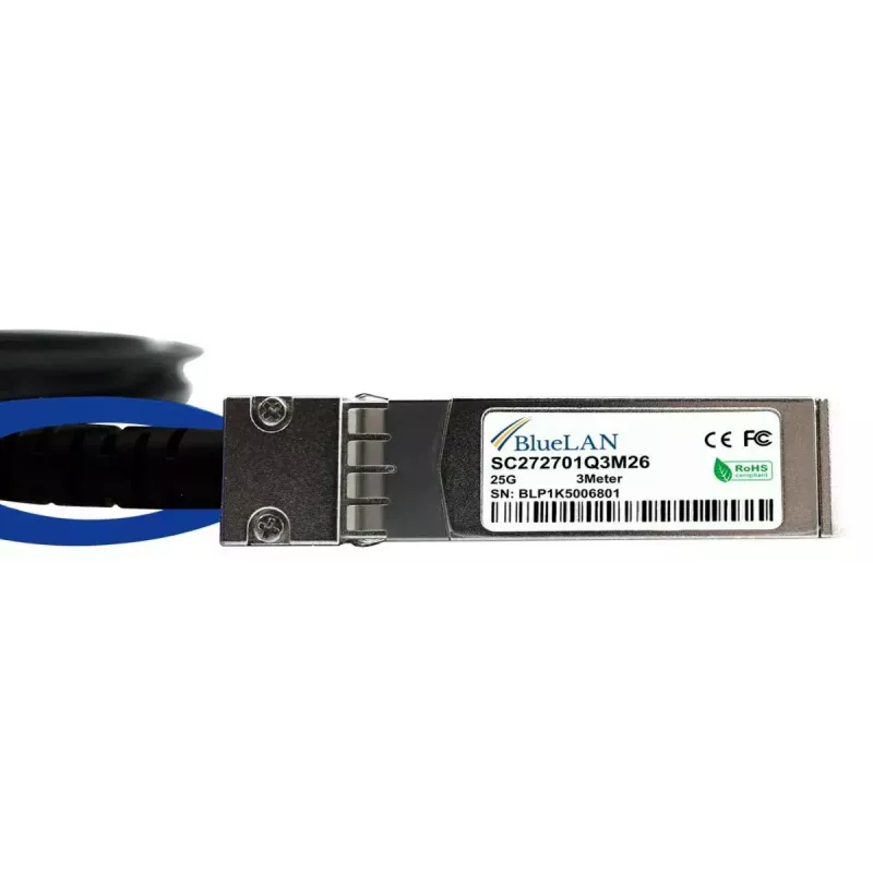Kabel DAC SFP28 BlueOptics SFP28-DAC-3M-FR-BL 3m Męski/Męski