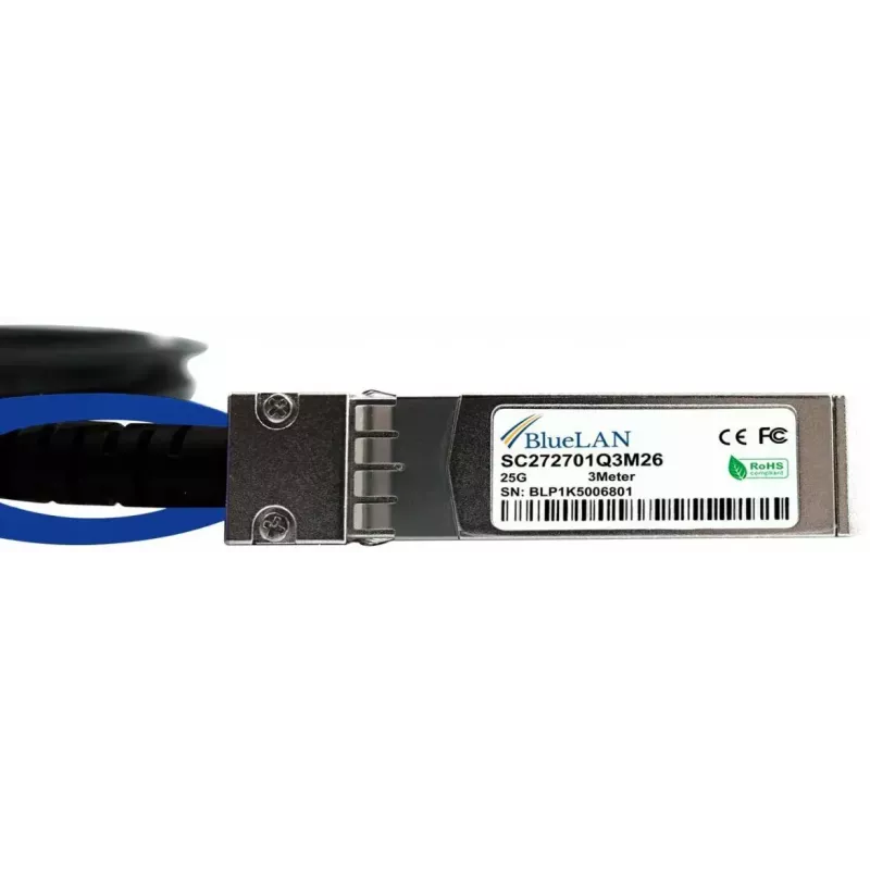 Kabel SFP28 DAC BlueOptics SFP28-DAC-3M-LS-BL 3m Męski/Męski