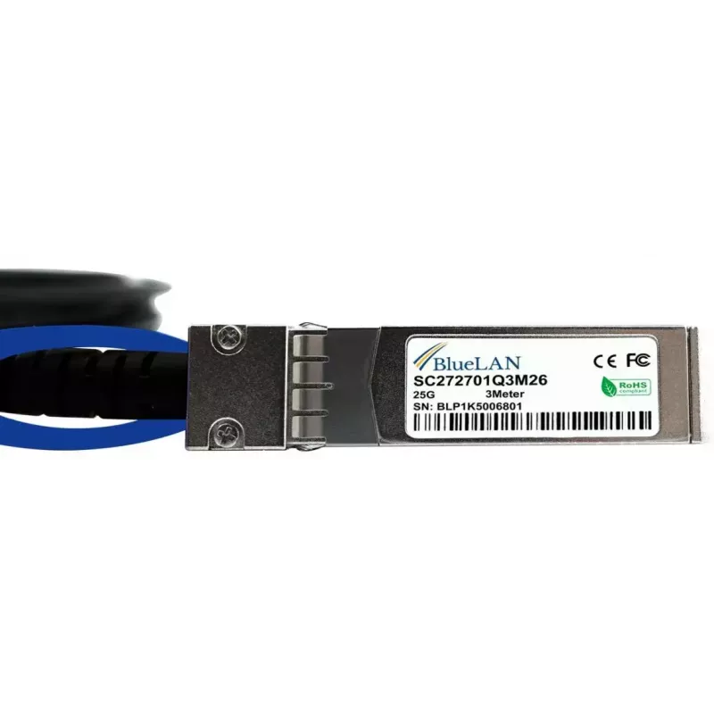 Kabel SFP28 DAC BlueOptics SFP28-DAC-5M-AT 5m Męski/Męski